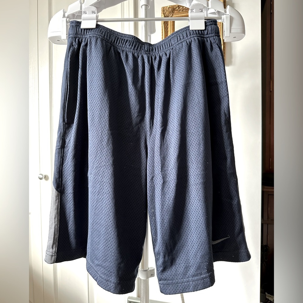 Nike Men's Navy Blue Athletic Mesh Shorts